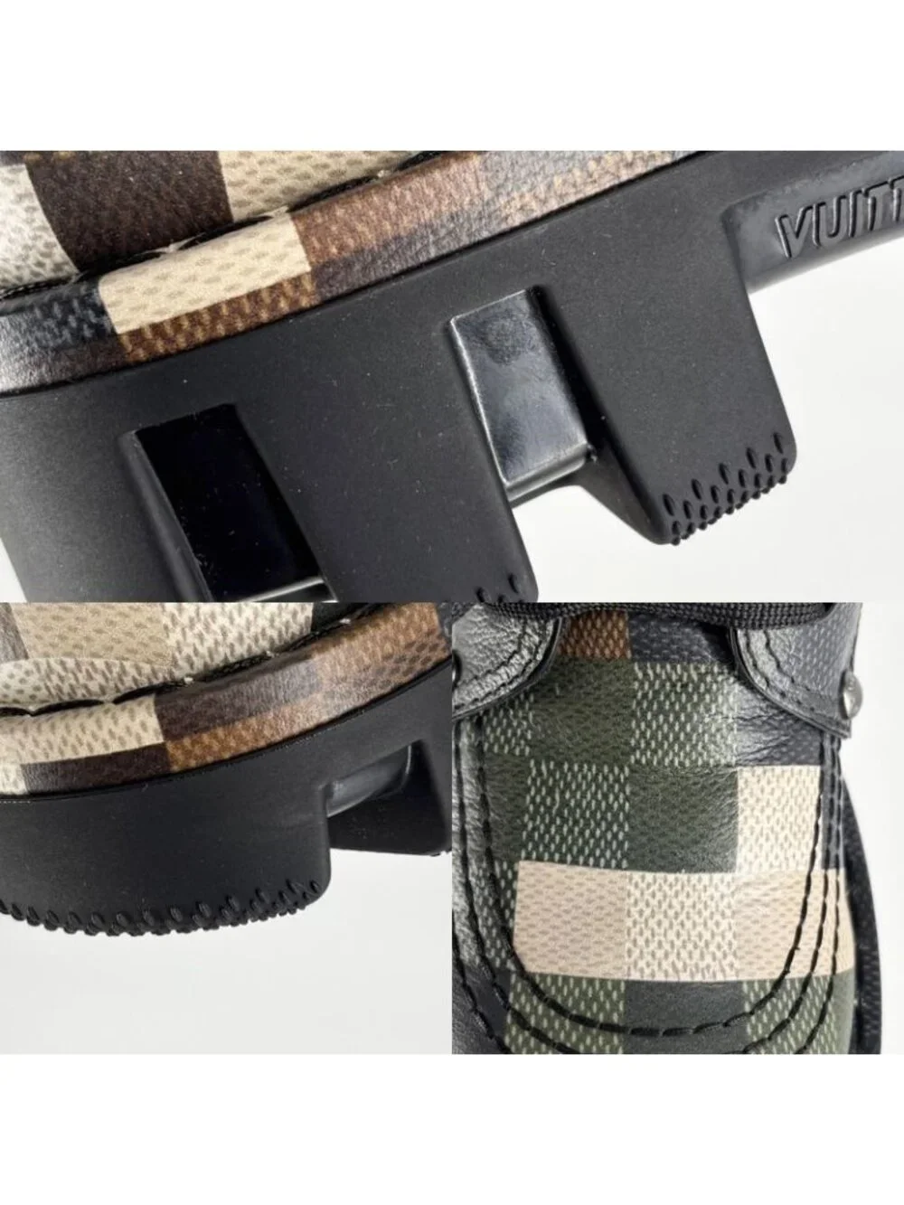 Louis Vuitton Loafers LV Checker Damoflage Shoes LV Combat Boot 25 cm 6 Sizes - Picture 8 of 10